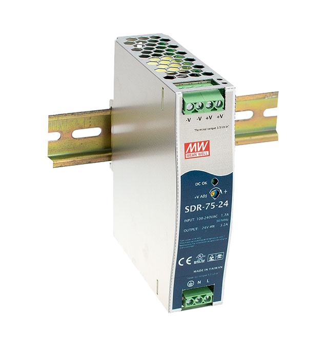 Mean Well SDR-75-12 Hutschienennetzteil DIN Rail 88-264VAC 12V 6.3A