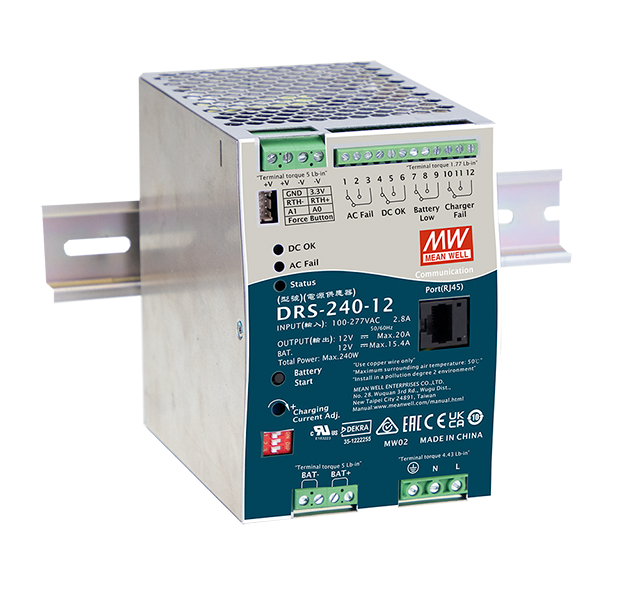 Mean Well DRS-240-36 Hutschienennetzteil DIN Rail Ladegerät USV 90-305VAC 36V 5.1A